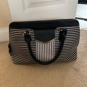 Calvin Klein Stripe Black & White Purse